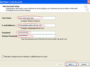 Add New Mail Account
